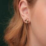 Сережки у червоному золоті "Чотирилисник" 29900911.232.011259s