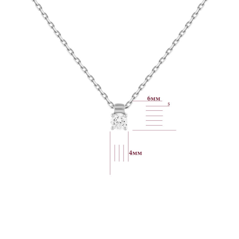 Кольє у білому золоті зі вставкою Цирконій 88200912.316.720031