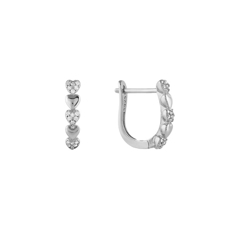 Срібні сережки з фіанітами 28200922.146.010758s