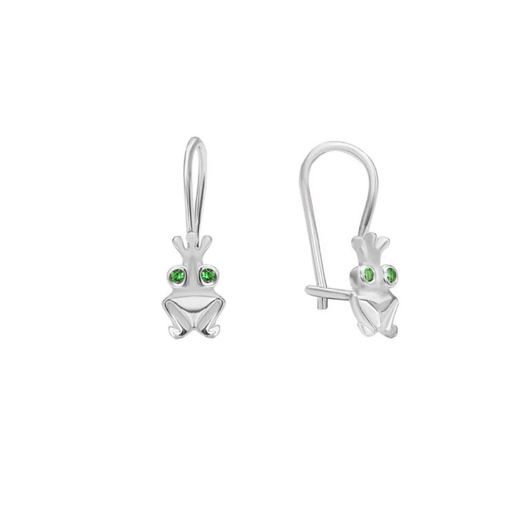 Срібні сережки з фіанітами 28200922.312.S2FI201