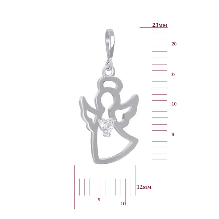 Срібна підвіска зі вставкою Цирконій 38230922.312.P2S1028