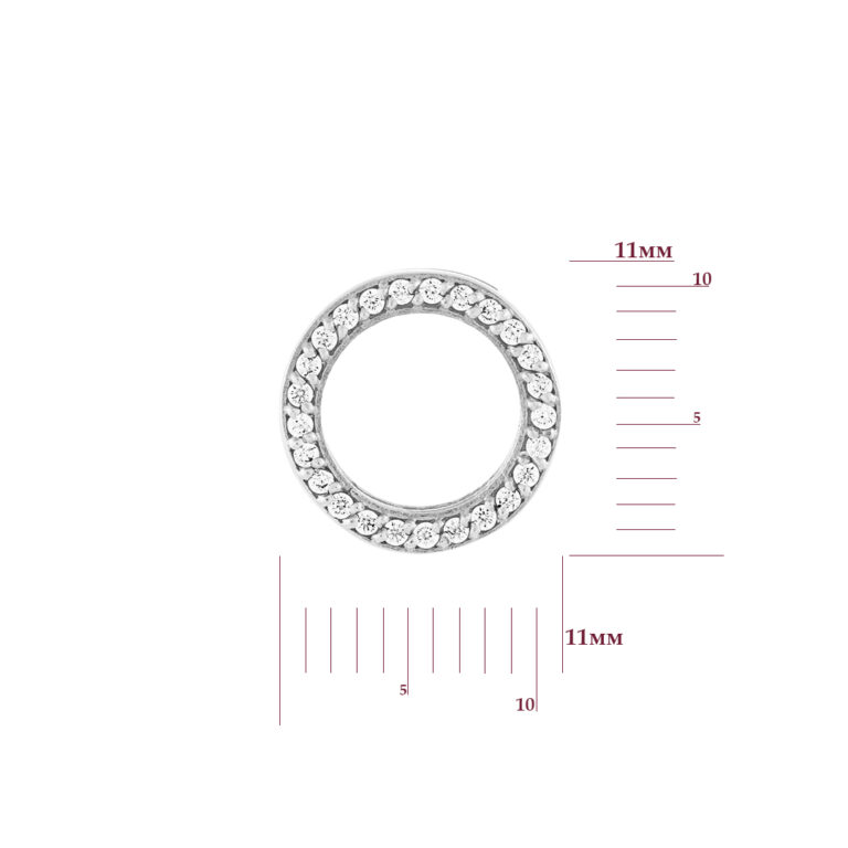 Підвіска у білому золоті зі вставкою Цирконій 38240912.316.320311