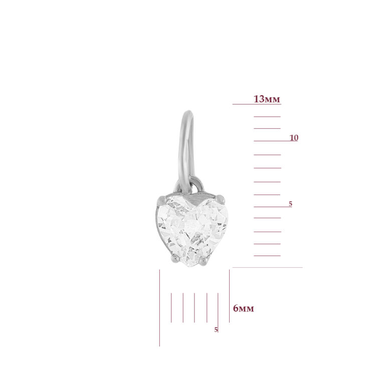 Підвіска у білому золоті зі вставкою Цирконій 38240912.316.325161