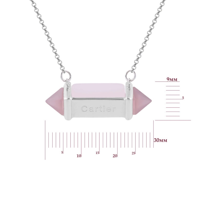 Срібне кольє зі вставкою Кварц 82500922.146.010757p