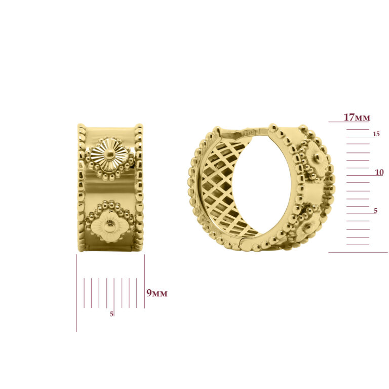 Сережки у лимонному золоті 29900913.232.010975s