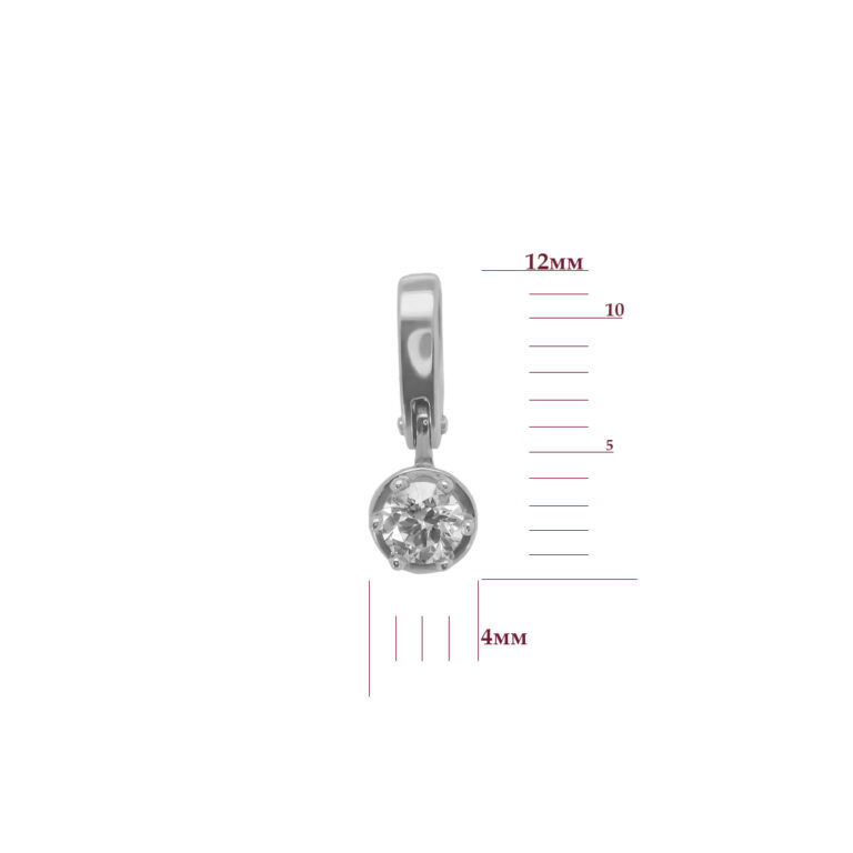 Підвіска у білому золоті зі вставкою Діамант 31540912.313.P74571