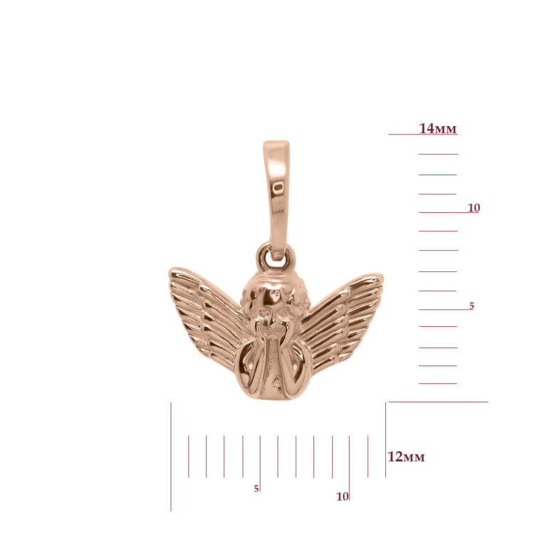 Підвіска у червоному золоті "Ангел" 39930911.316.310680