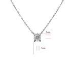 Кольє у білому золоті зі вставкою Діамант 81500912.313.KL70331