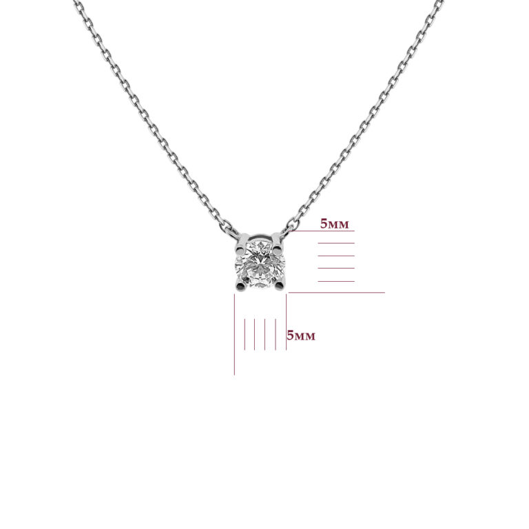 Кольє у білому золоті зі вставкою Діамант 81500912.313.KL70331