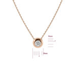 Колье в красном золоте со вставкой Цирконий 88200911.316.710021_ru