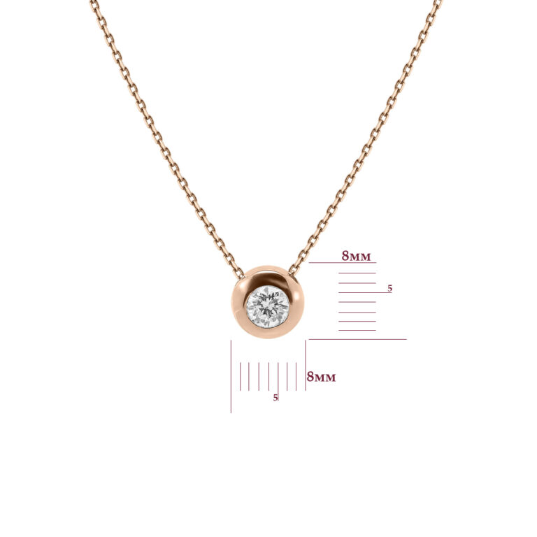 Кольє у червоному золоті зі вставкою Цирконій 88200911.316.710021