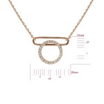 Колье в красном золоте со вставкой Цирконий 88200911.316.717331_ru